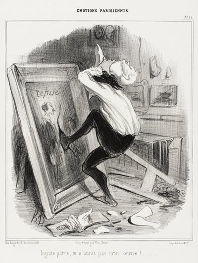 Ungrateful homeland, you will not have my work!... by Honoré Daumier